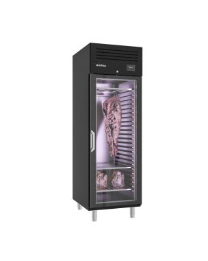 Black With Glass Door Meat Ager