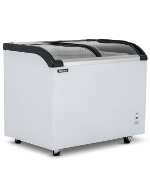 Curved Glass Lid Freezer 220L