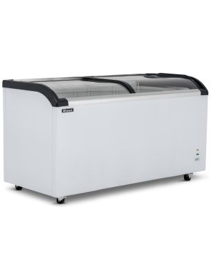 520L Curved Glass Lid Freezer