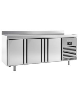 3 DOOR GN1/1 FREEZER COUNTER WITH UPSTAND 460L