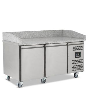 2 Door Pizza Prep Counter 390L