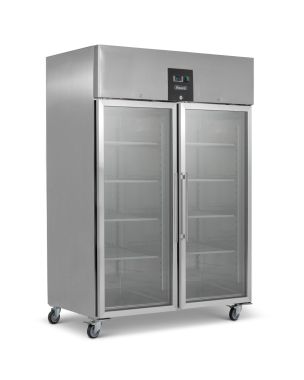 Double Glass Door Ventilated GN Refrigerator 1300L