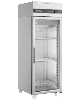 Upright Single Hinged Glass Door Heavy Duty Refrigerator