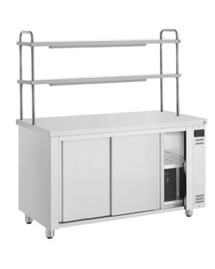 1900mm Hot Cupboard With Double Heated Gantry