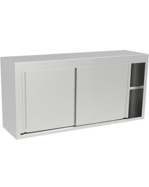 Wall mounted storage cupboard 1400mm Wide