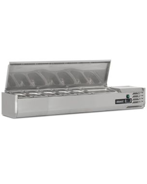 1.5m Hinged 1/3 Gastronorm Prep Top 