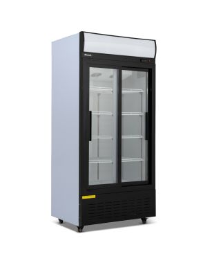 630L Double Sliding Glass Door Display Merchandiser
