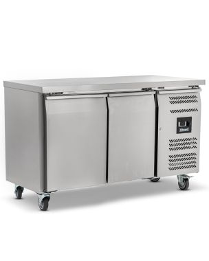 2 Door GN1/1 Freezer Counter Without Upstand 282L