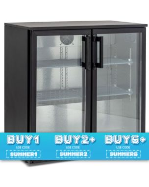 Double Hinged Glass Door Bottle Cooler