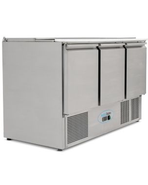 Compact Triple Door Refrigerated Saladette