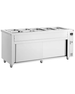 Bain Marie with Heated Base 5x GN1/1