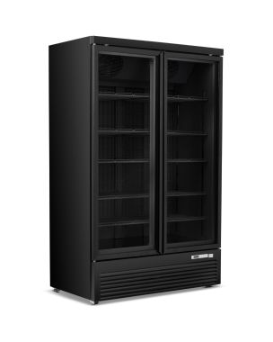 Double Hinged Glass Door Display Freezer