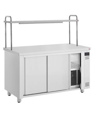 1600mm Hot Cupboard With Single Heated Gantry