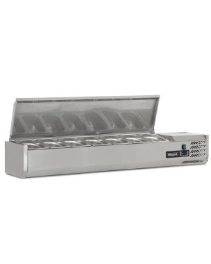 1/3 Gastronorm Prep Top with Hinged Lid 1500mm(W)