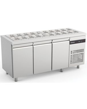 Triple Hinged Door Gastronorm Saladette