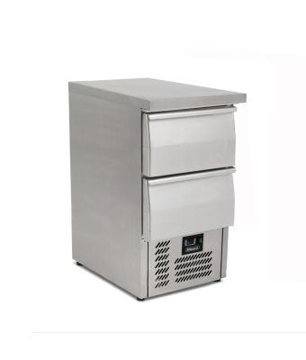 2 Drawer Compact Gastronorm Counter 240L