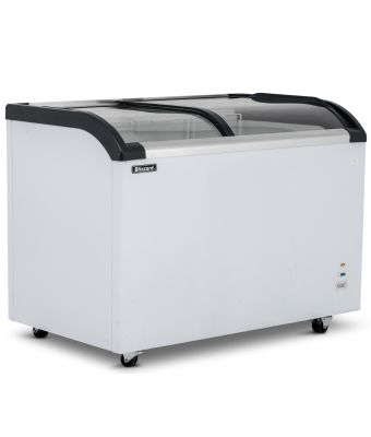 Curved Glass Lid Freezer 320L