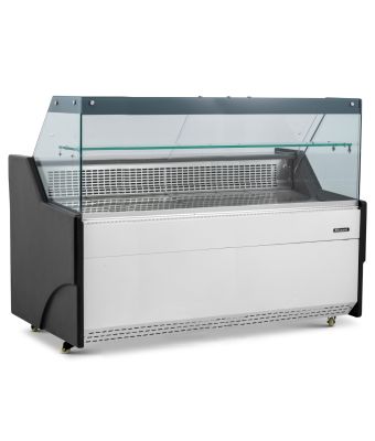 2m Flat Glass Serve Over Counter