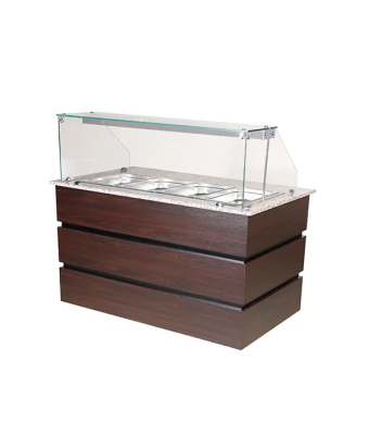 Flat Glass Display Counter 4x GN1/1