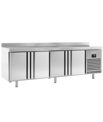 4 DOOR GN1/1 FREEZER COUNTER WITH UPSTAND 625L