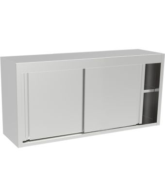 Wall mounted storage cupboard 1400mm Wide