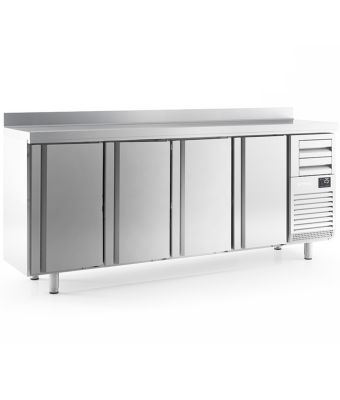 4 Door Tall Back Bar Counter with Upstand 695L