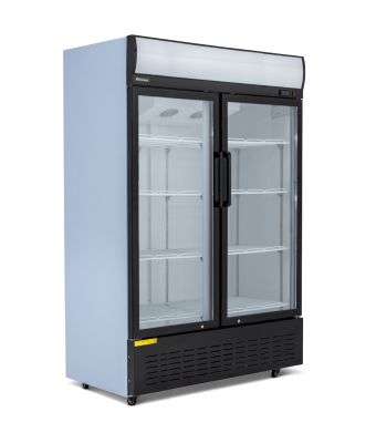 Double Glass Door Merchandiser 908L