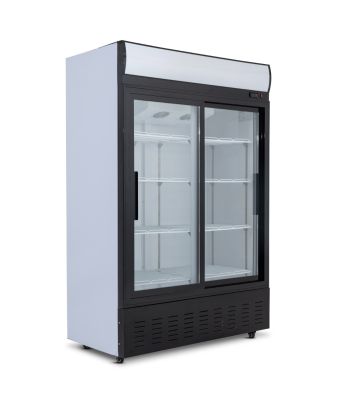 Double Glass Sliding Door Merchandiser 908L