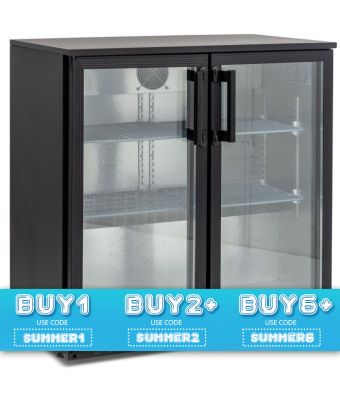 Double Hinged Glass Door Bottle Cooler
