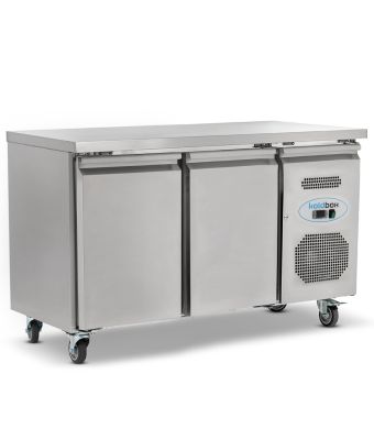 Double Hinged Door Counter Refrigerator