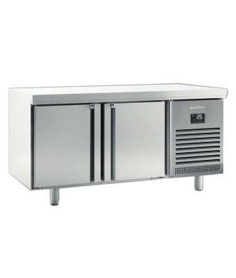 2 Door 800mm Depth Freezer Counter 405L