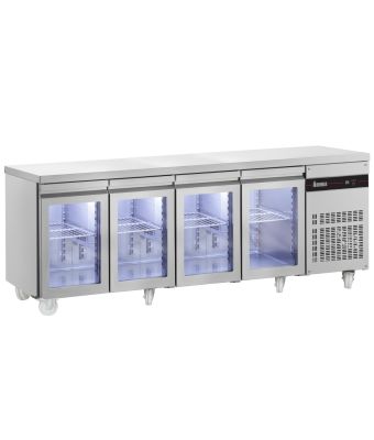 4 GLASS DOOR 1/1 GASTRONORM COUNTER 583L
