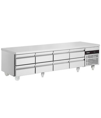 8 DRAWER LOW HEIGHT 620MM SNACK COUNTER 334L