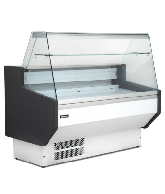 1.3m Flat Glass Serve Over Counter