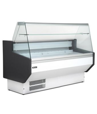 2.5m Flat Glass Serve Over Counter